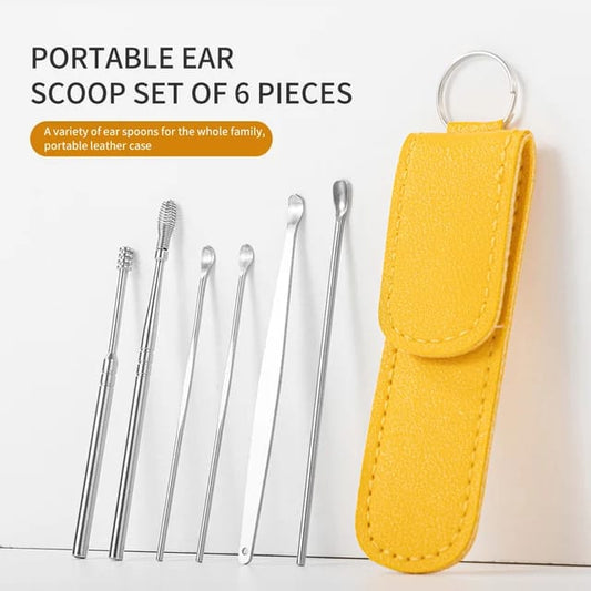 Portable Ear Scoop Set of 6 Pieces-Pack Of 3